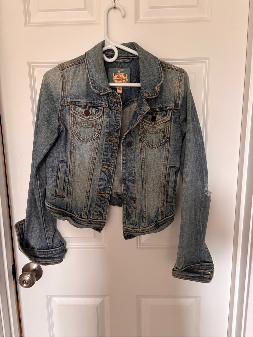 Abercrombie & Fitch Vintage Light Blue Denim Jacket
